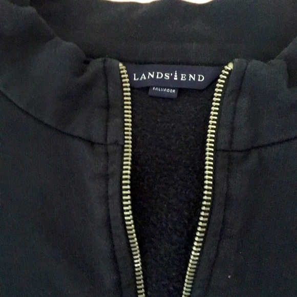 Lands end zipper lightweight sweatshirt - Picture 2 of 2